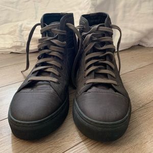 ALL SAINTS Gray Nylon High Tops size 43 US 10